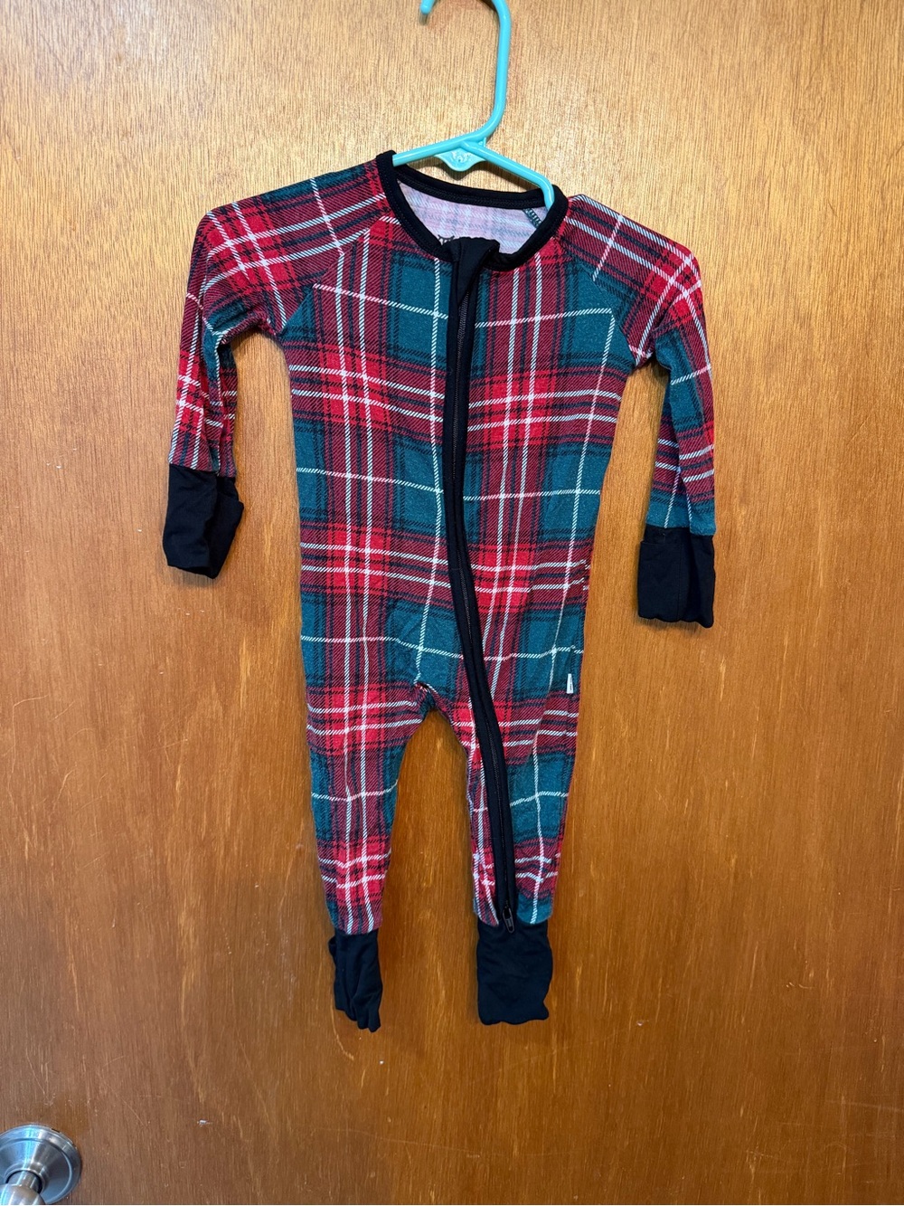 Little Sleepies Christmas Plaid 0-3 months